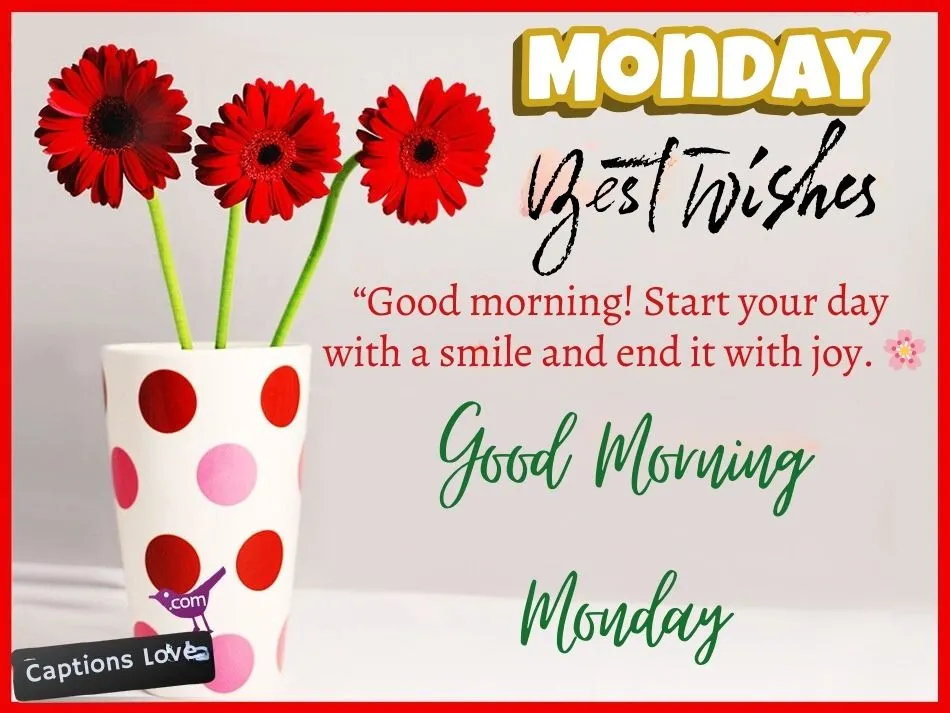 Cute Good Morning Monday Wishes