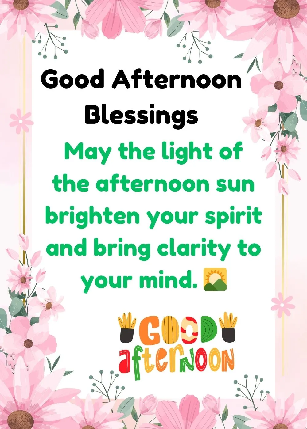 Good Afternoon Blessings