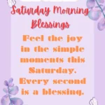 Saturday Morning Blessings