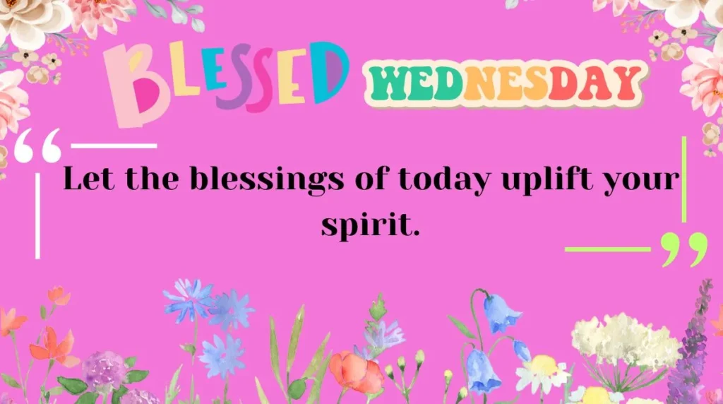 Wednesday's Blessings