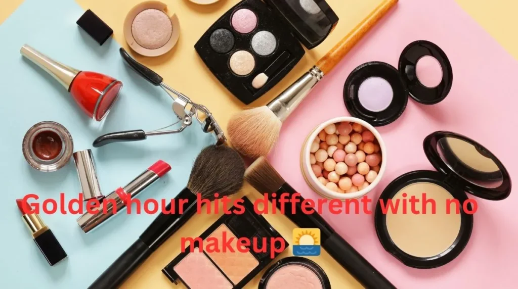 Aesthetic No Makeup Captions