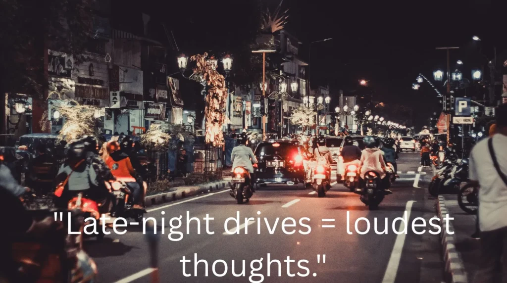  Car Night Drives = Therapy